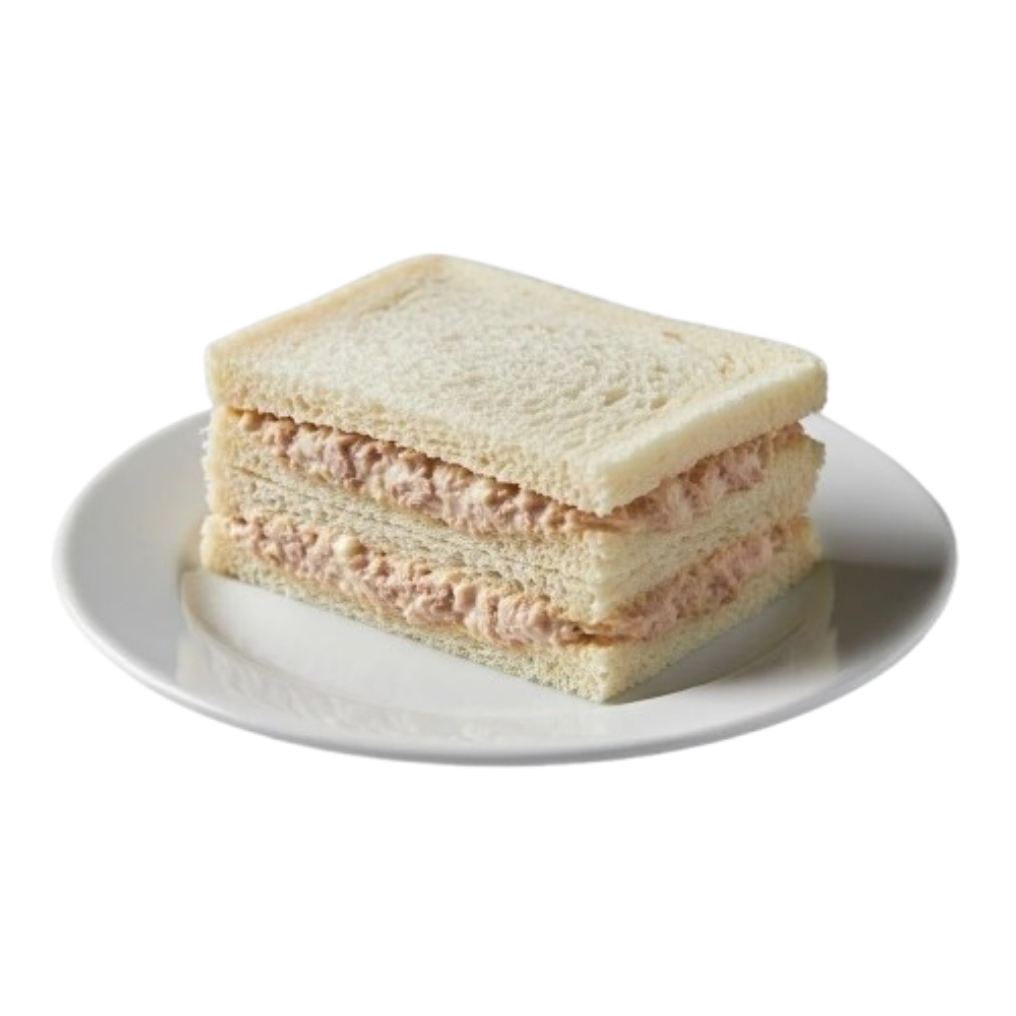 Sándwich de miga de atún